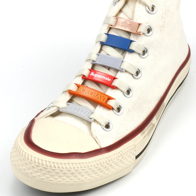 Wholesale Custom Logo Gold Metal Sneaker Decoration Sport Shoelace Metal Lace Lock Tag AF1 Shoe Charm