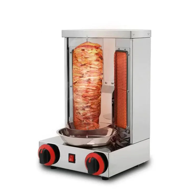 Коммерческая газа вращения гриль шаурма 2/3/4/5 горелки кебаб машины