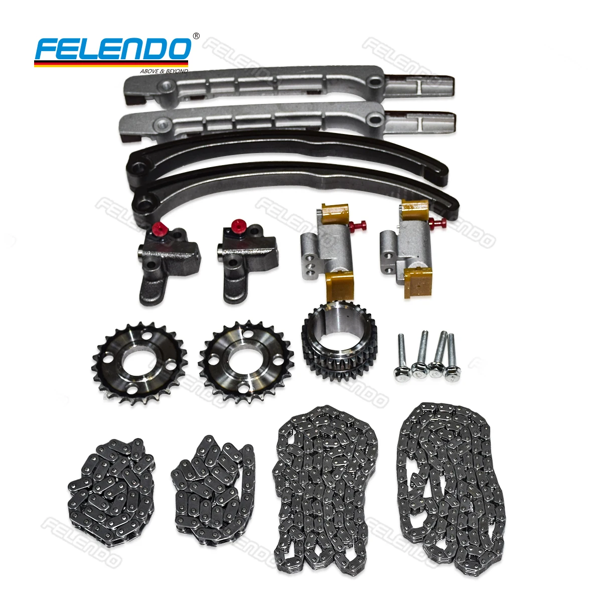 FELENDO CAR Engine Parts Timing Chain Kit for Land Range A Rover Sport Vogue LR0420TK 4.2 4.4 V8 Petrol Timing Kits