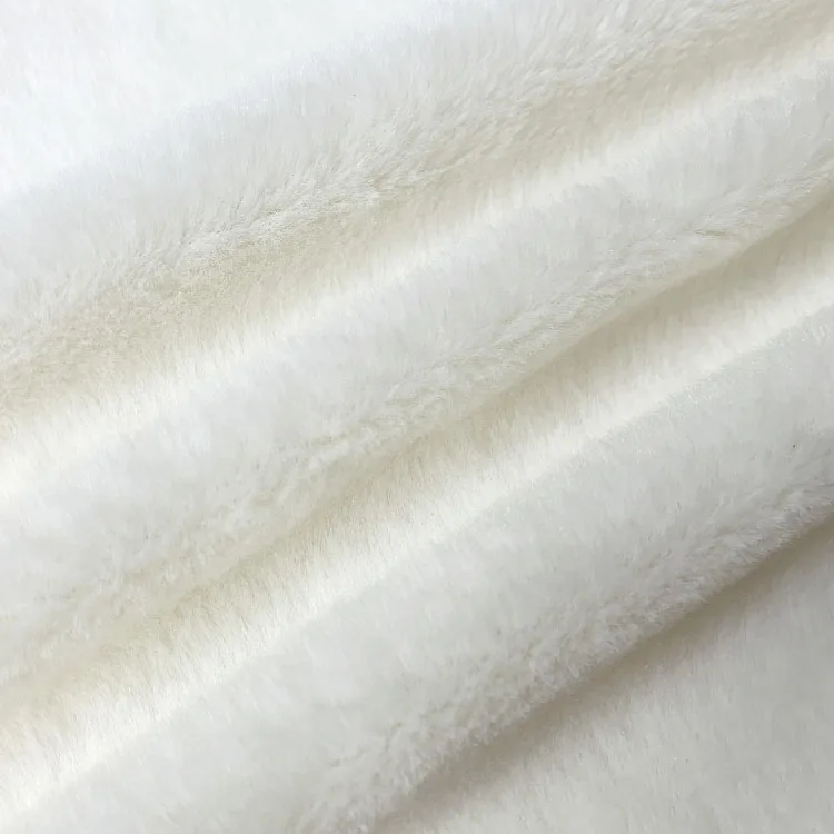 Хорошее качество, полиэфир, мех кролика, плюшевая ткань, супер мягкий белый цвет, искусственный мех, ткань для ковровой одежды