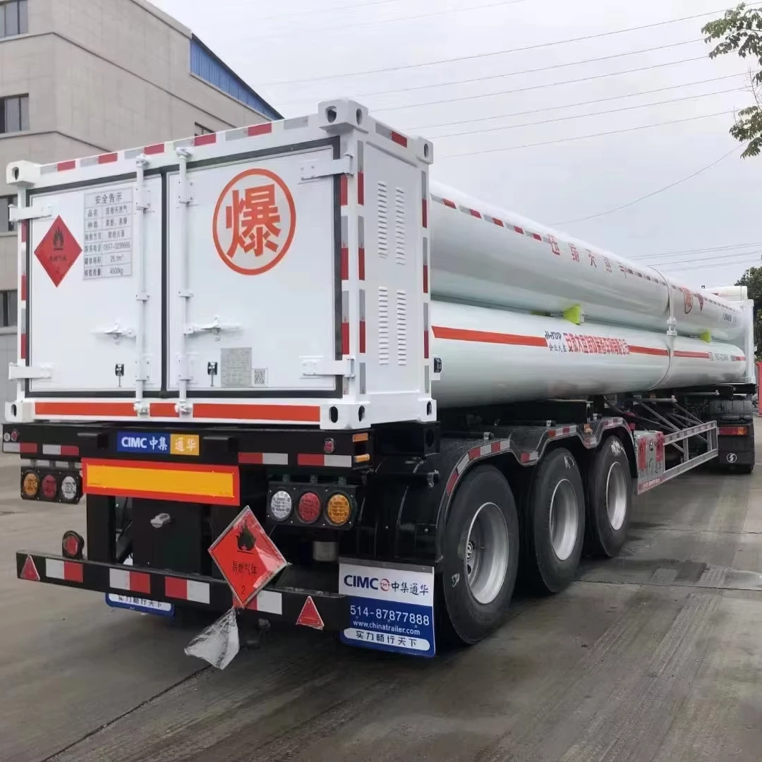 Cylinder Container 6 Tubes Skid CNG Trailer CNG Tank Other Trailers Semi Trucks Container Trucks