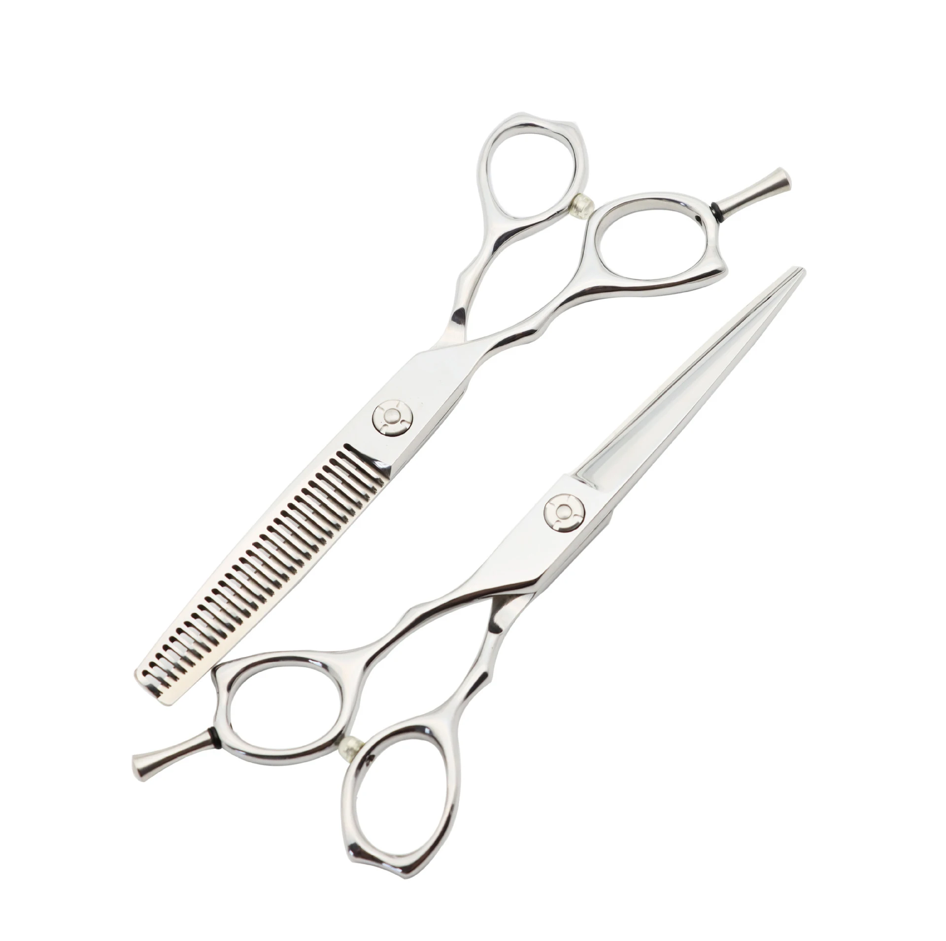Private Label Hair Scissors High Quality 440C tijera de pelo Left-hand Barber Shears Professional 6 inch Hair Cutting Scissors
