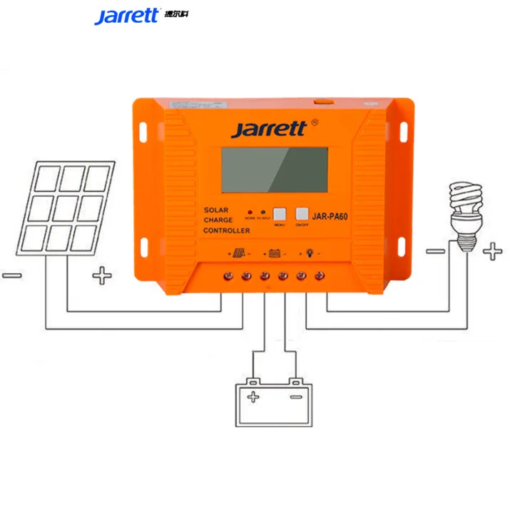 Jarrett Powmr 60A Solar Charge Controller PWM Charge Battery Solar JAR-PA-60A 12V/24V Auto