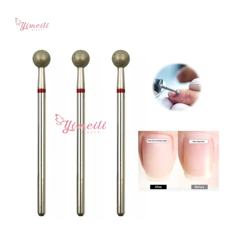 YML Diamond Nail Drill Bits Manicure Russia Cuticle Burr Nails Accessories Ball/Cone/Barrel/Needle/Flame Shape