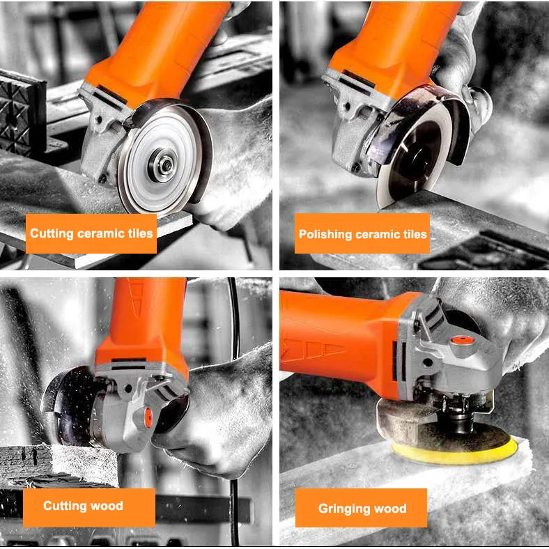 110V/220V 6-speed Adjustable Electric Angle Grinder 1250W Multifunctional Polisher Machine Wood Metal Ceramic Tile Cutting Tools