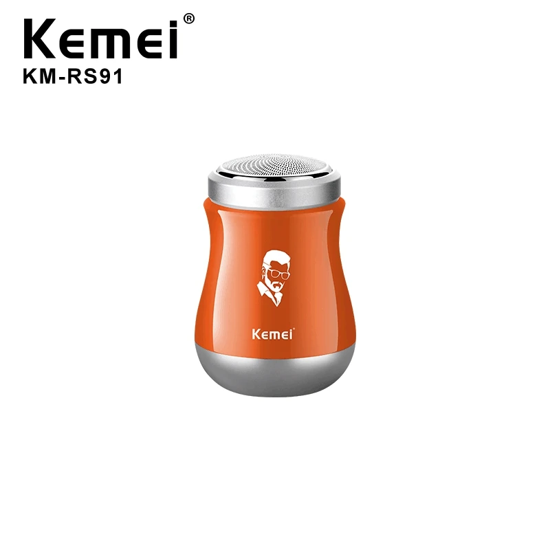 Kemei KM-RS91 Новый USB аккумуляторная электрическая мини-бритва Портативные водонепроницаемые мужские Парикмахерская бритвенный станок