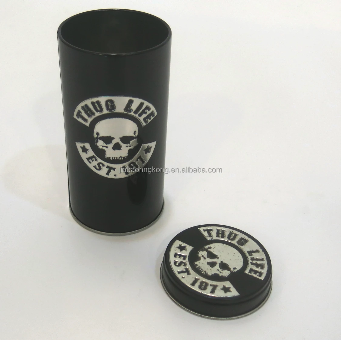 Горячая Распродажа Huizhou, черная пищевая металлическая круглая подарочная коробка, упаковка для чая, жестяная коробка для чая