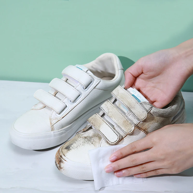Factory Custom Private Label Sneaker Wipes Disposable Shoes Quick Cleaning Wet Wipes