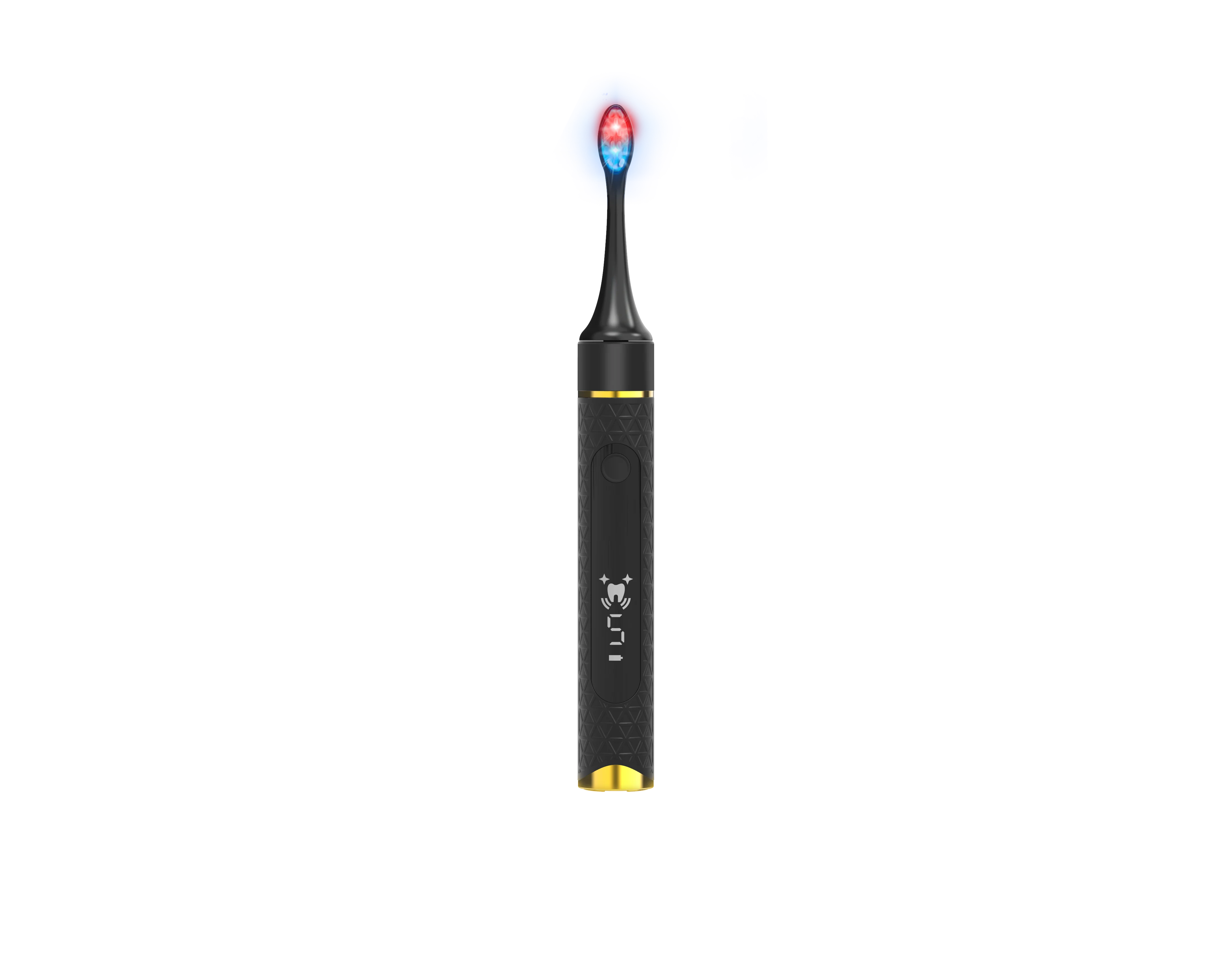 Синяя светодиодная отбеливающая USB-зарядка звуковая электрическая зубная щетка вибрационная с сенсорным экраном
