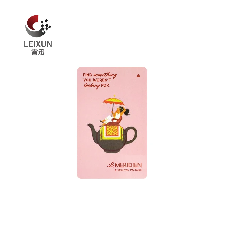 Leixun free sample customized hotel key card ISO 14443A HF Rfid F08 1k chip smart