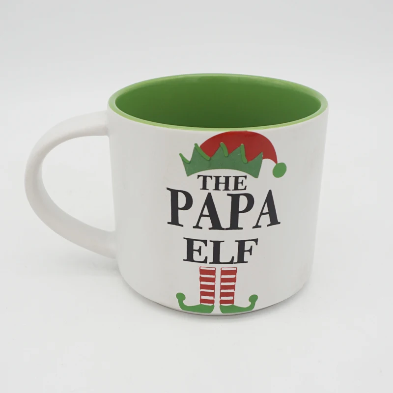 16oz red trendy mugs custom logo ceramic stoneware coffee tea matt black laser engrave mug