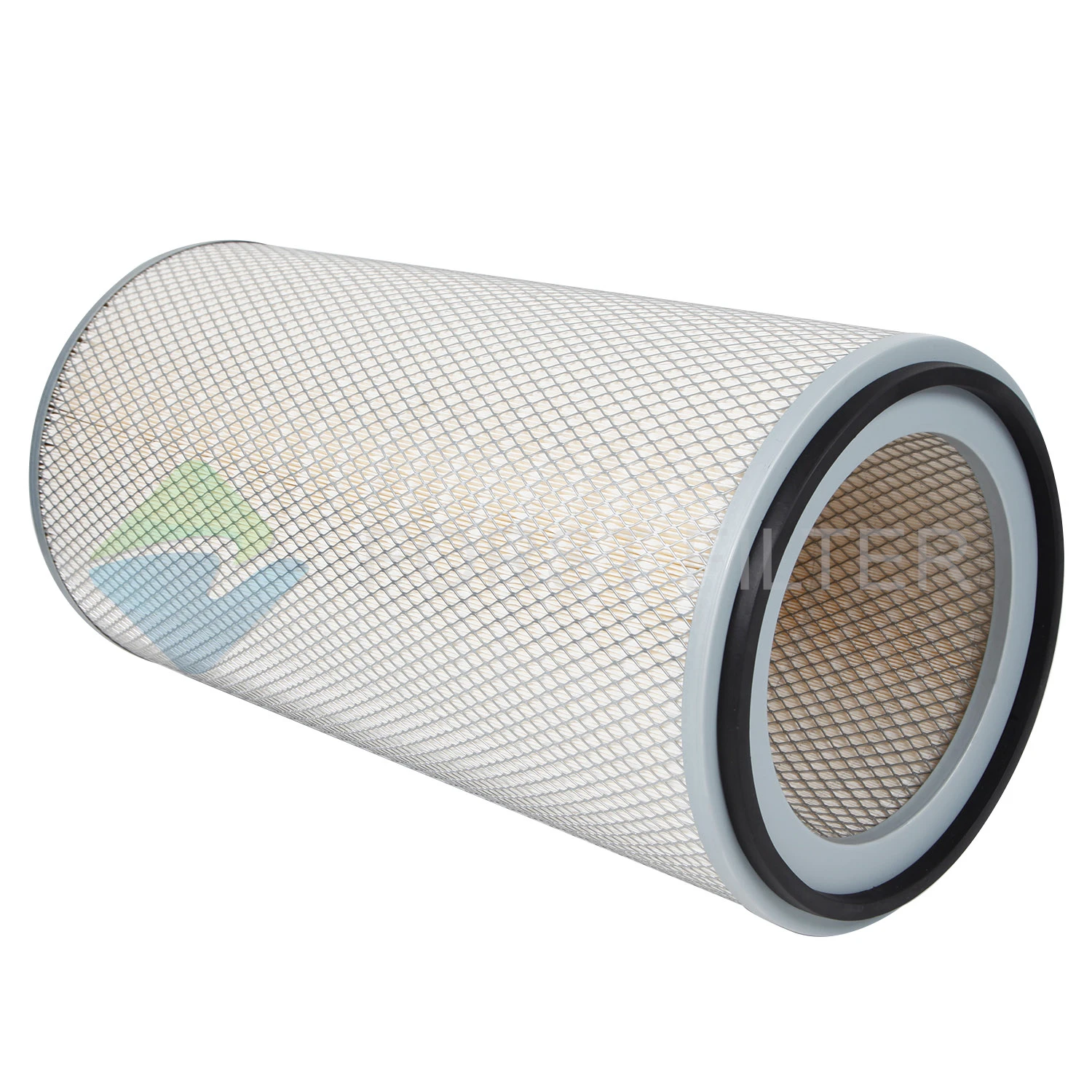 Blue Hepa  Air Filter cartridge paper 0.5 Micron Cylindrical Industrial Cellulose Nano Flame retardant Bonded Fabric