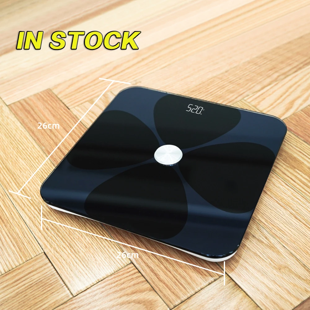 Весы с цветочным дизайном, умные весы для взвешивания жира