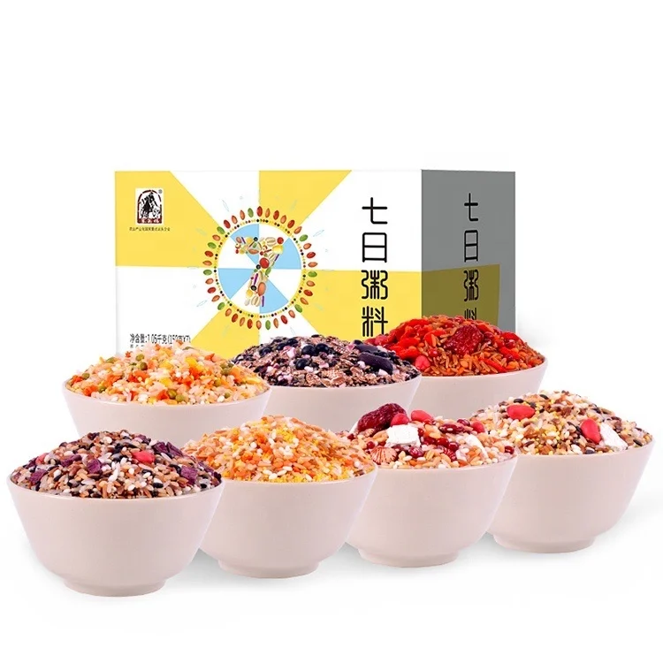 Healthy Organic Food In Gift Boxes 7 Days Breakfast Coarse Cereal Products Grain Porridge For Supermarket