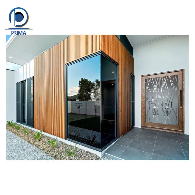 Hot Sale Teak Solid Wood Front Door Design Walnut Wooden Main Doors