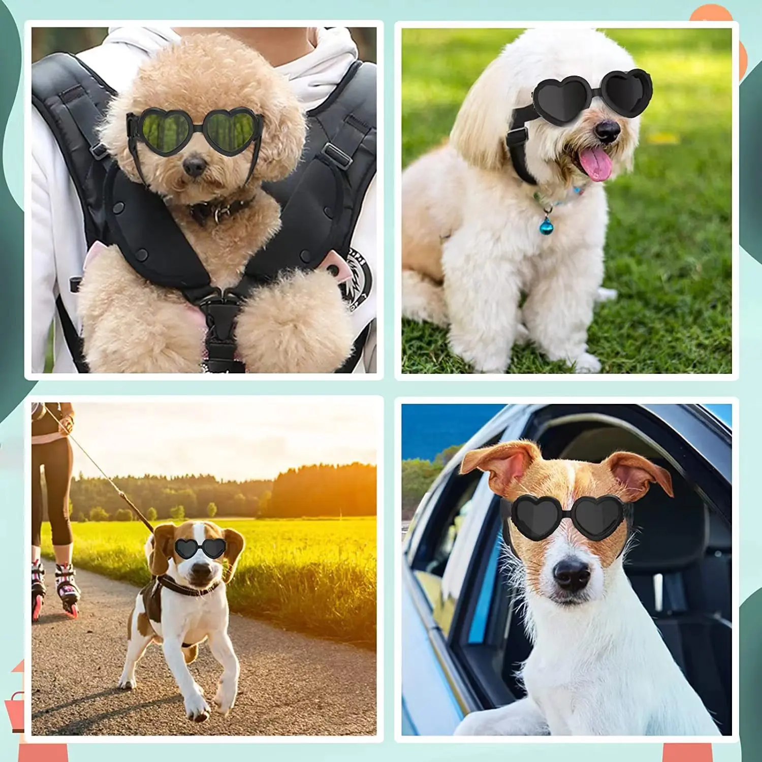 Pet glasses windproof eye protection accessories low price golden supplier sunglasses for foldable pet sunglasses