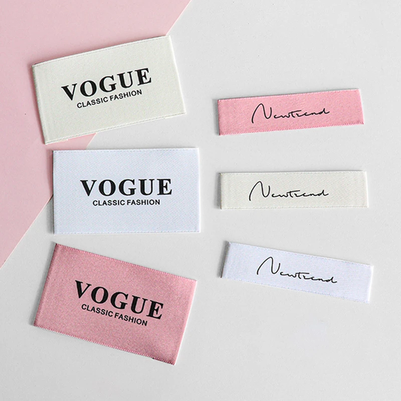 Low Price Free Design Woven or Printed Private Clothes Label Custom Cloth Garment Labels Washable Express Woven Labels for Caps