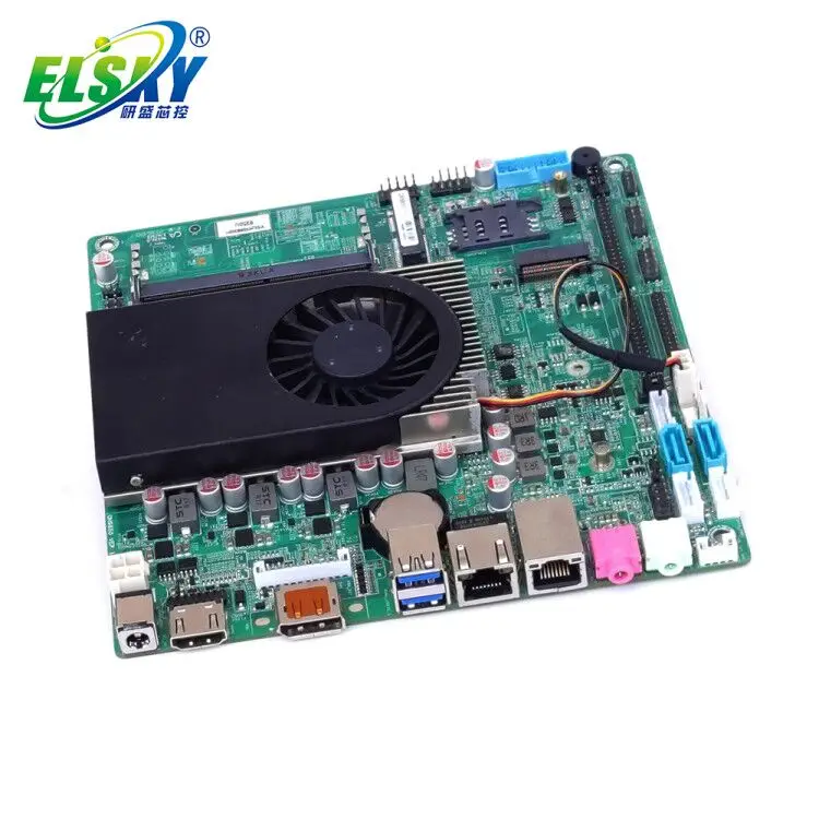 ELSKY QM9850 8th Generation Core I5 motherboard Quad Core Processor 2LAN 6COM GPIO LVDS HD-MI VGA Motherboard with Fan In-tel