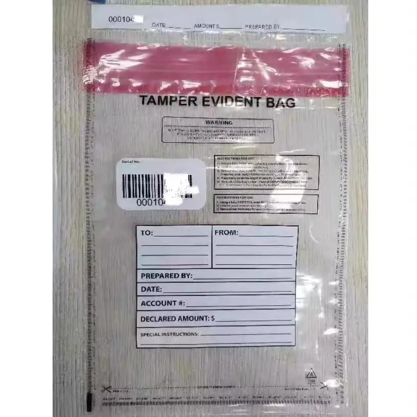 Uncover the word anti-tampering file seal the sealed bag Composite anti-counterfeiting bag law enforcement sampling bag