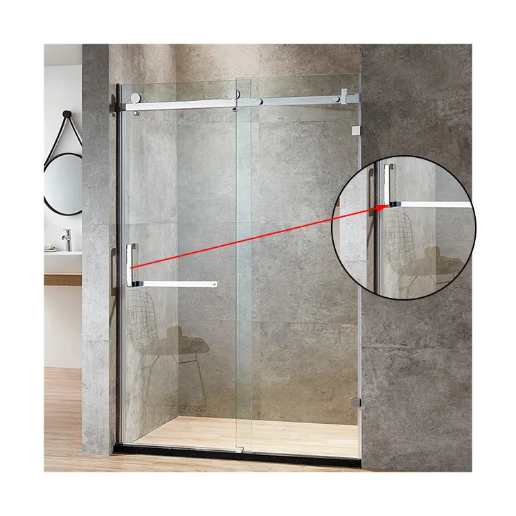 Baide Custom sliding tempered frameless glass doors shower enclosure bathroom fiberglass shower cubicles enclosure