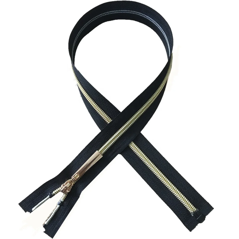 Wholesale Custom No.5 Open End Custom Design Nylon Zipper With Semi Auto Lock Slider For Men Jacket