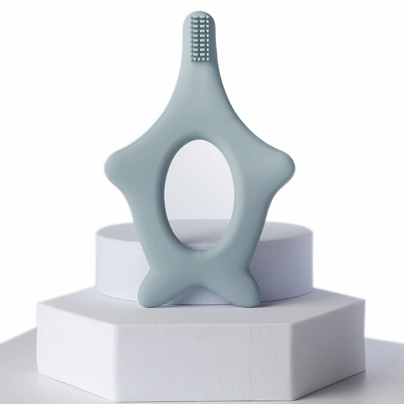 2024 New Safe BPA Free Silicone Teether Super Soft Baby Teething Toy Silicone Baby Teether