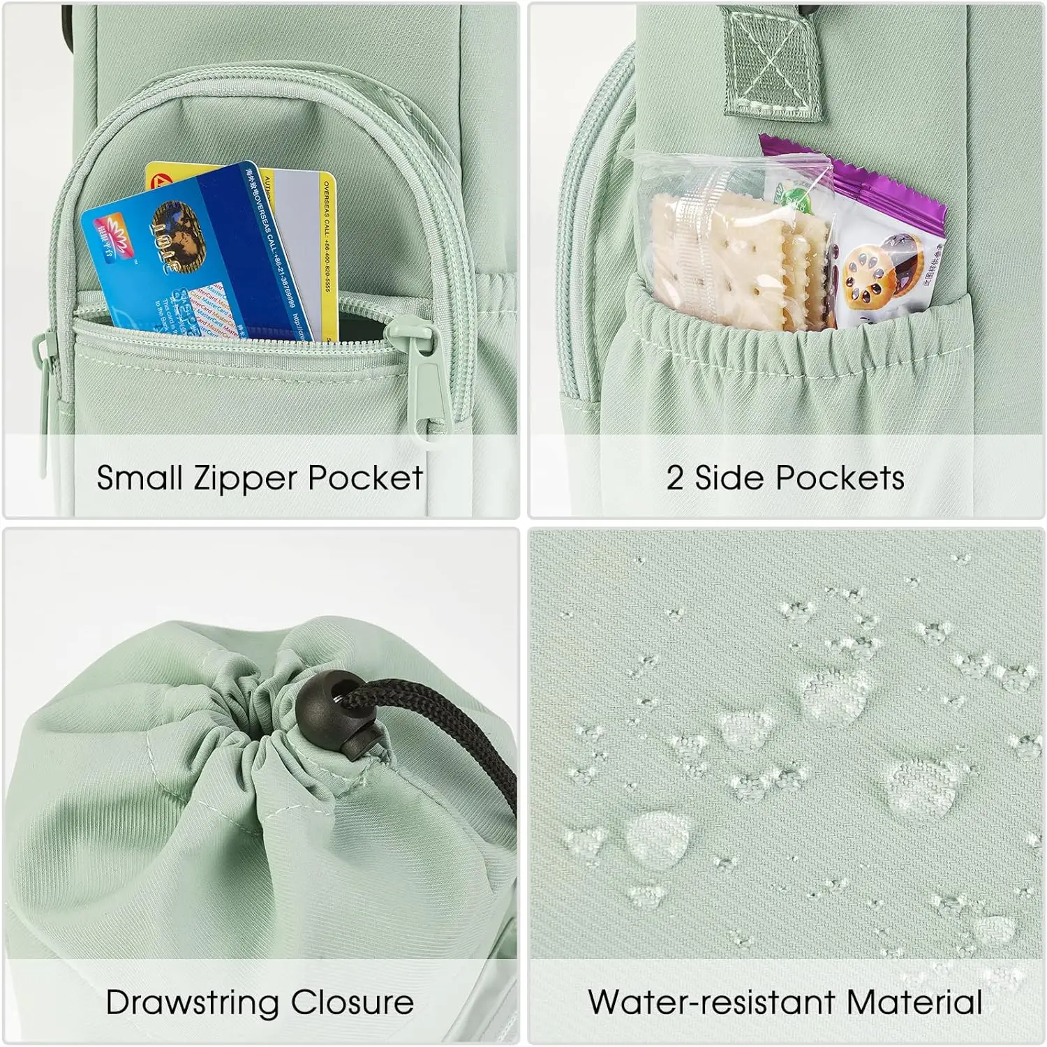OEM Factory Straight Selling Mini Running Water Bottle Holder for Cup Pouch Bag Water Bottle Carrier Bag with Phone Pocket