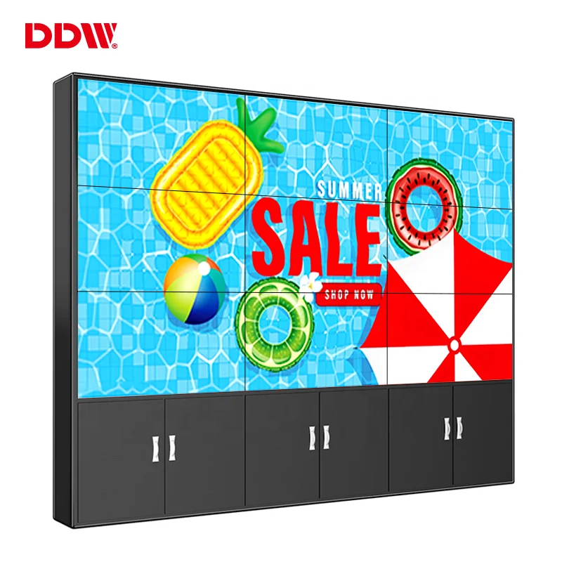 46 55 inch 4x3 ultra thin signage dlp exhibition led video wall ultra hd seamless multi panel tv wall