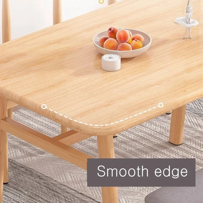 5-Piece Wood Indoor Modern Rectangular Dining Table Furniture Set for Kitchen, Dining Room, Breakfast Nook with 4 Chairs