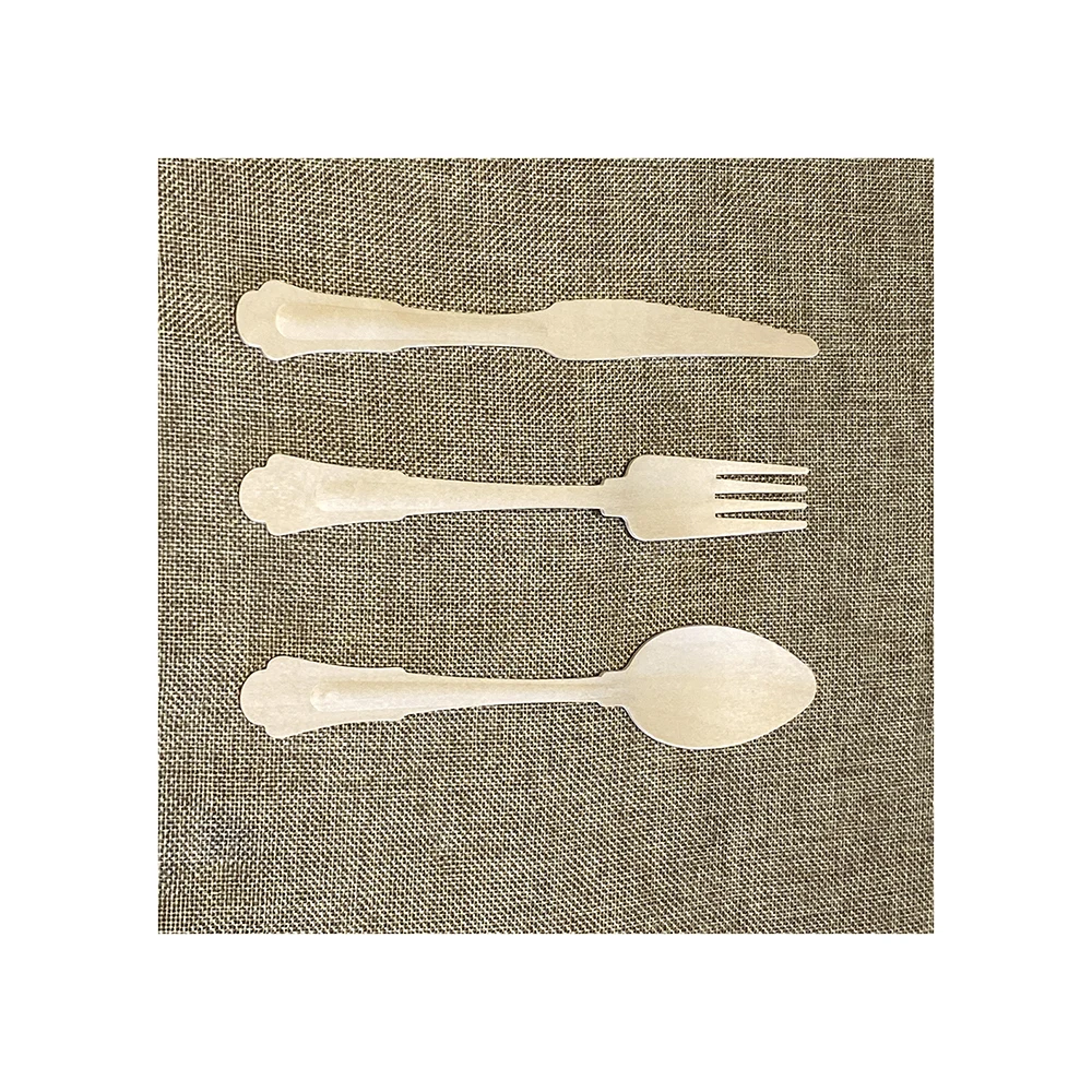 Restaurant or Party Smooth Disposable New Design Disposable Wooden Cutlery