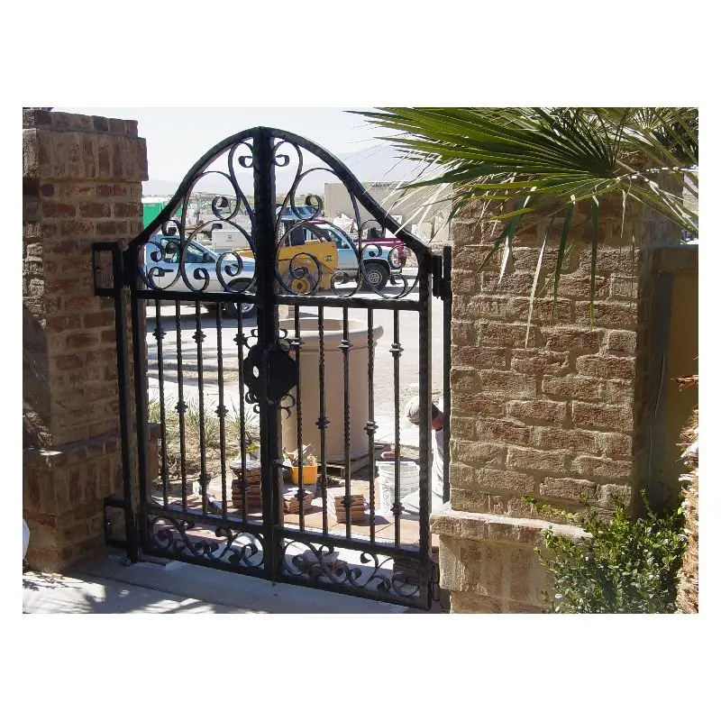 Ace Fashion Design Wrought-Iron-Gate Professional Customized Wrought Iron Gate Elements  Italian Wrought Iron Gates