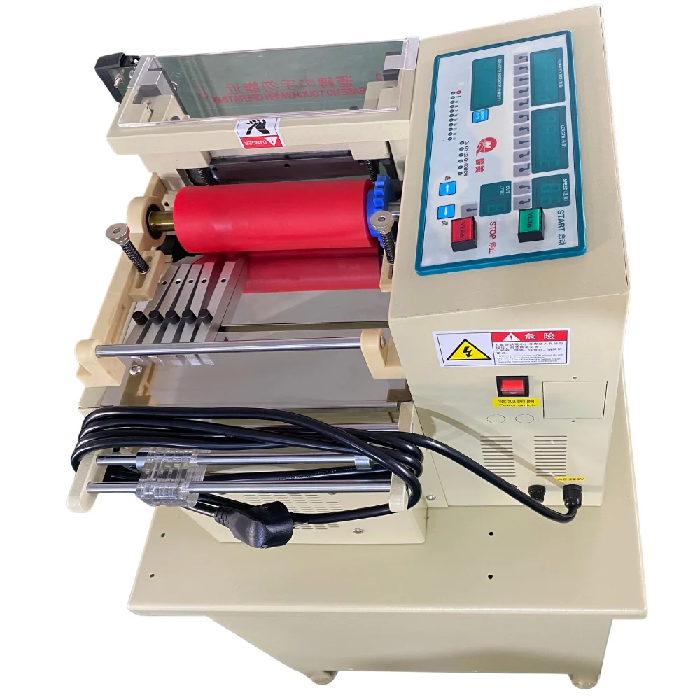 Fabrics Tape Belt Textile Zipper Leather Ribbon PVC Cloth Microcomputer Cutting Weaving Machine