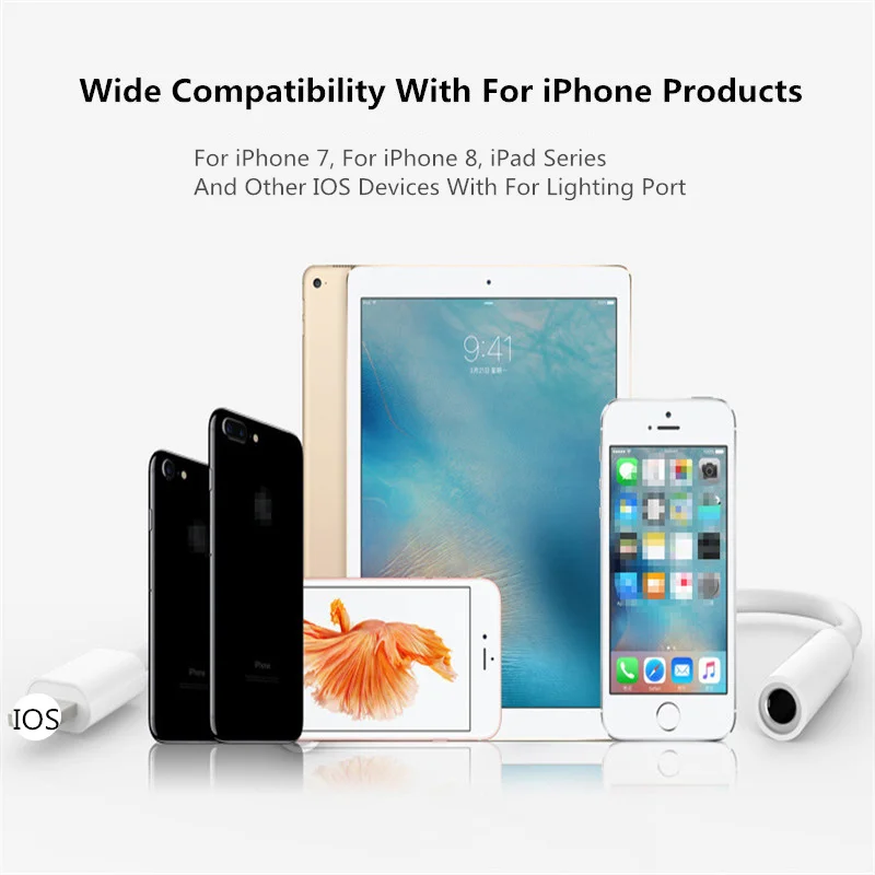 Аудиоадаптер зарядный кабель для iPhone 12 11X8 7 6 двойной Aux-кабель наушников конвертер 10