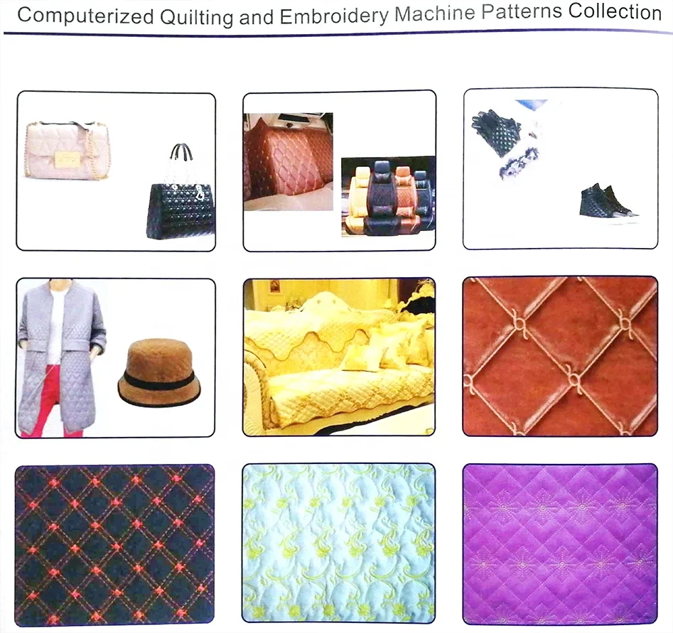 High speed industrial lock stitch quilting and embroidery machine for home textile