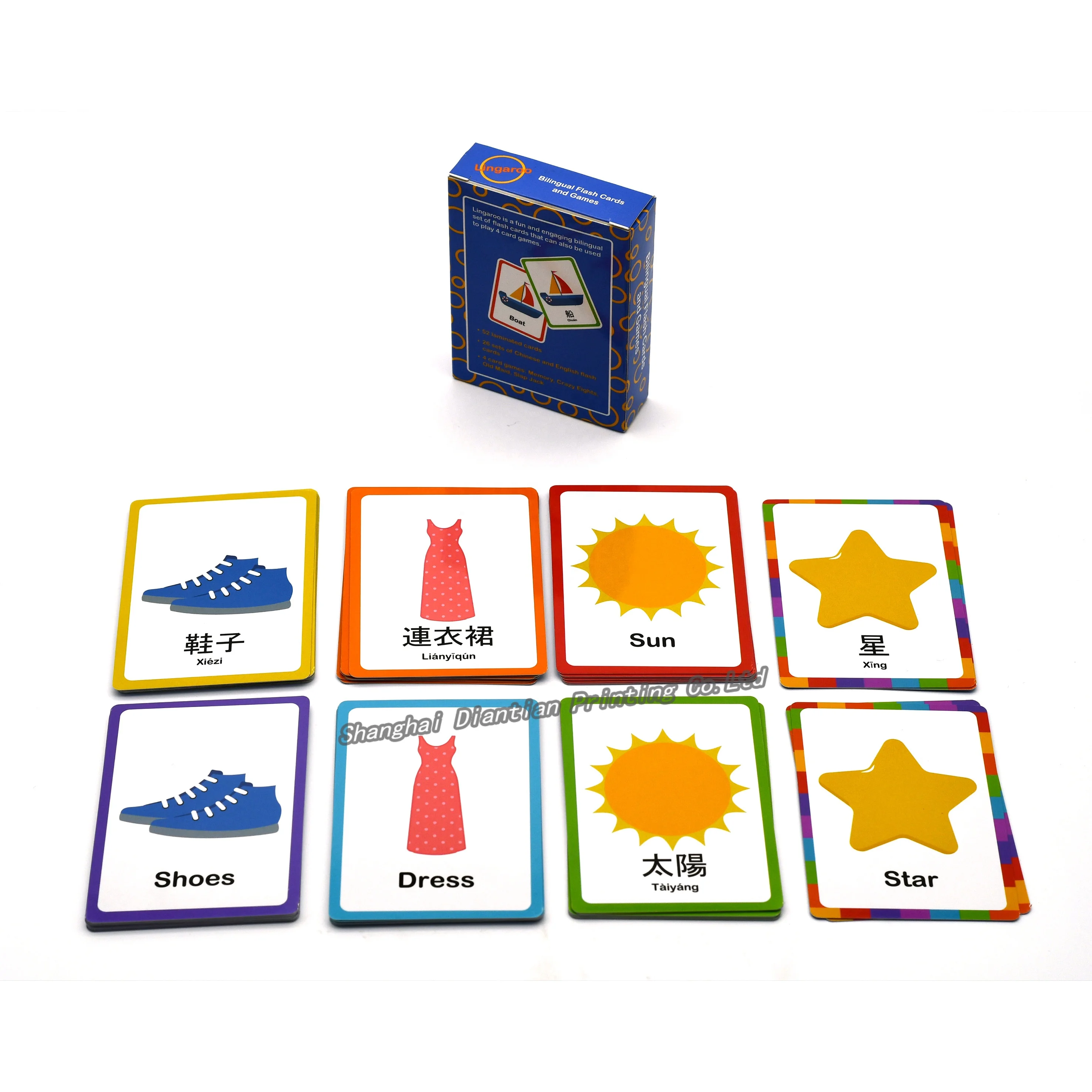 Hot Sale Educational Kids Flash Card Custom Logo Memory Card Games