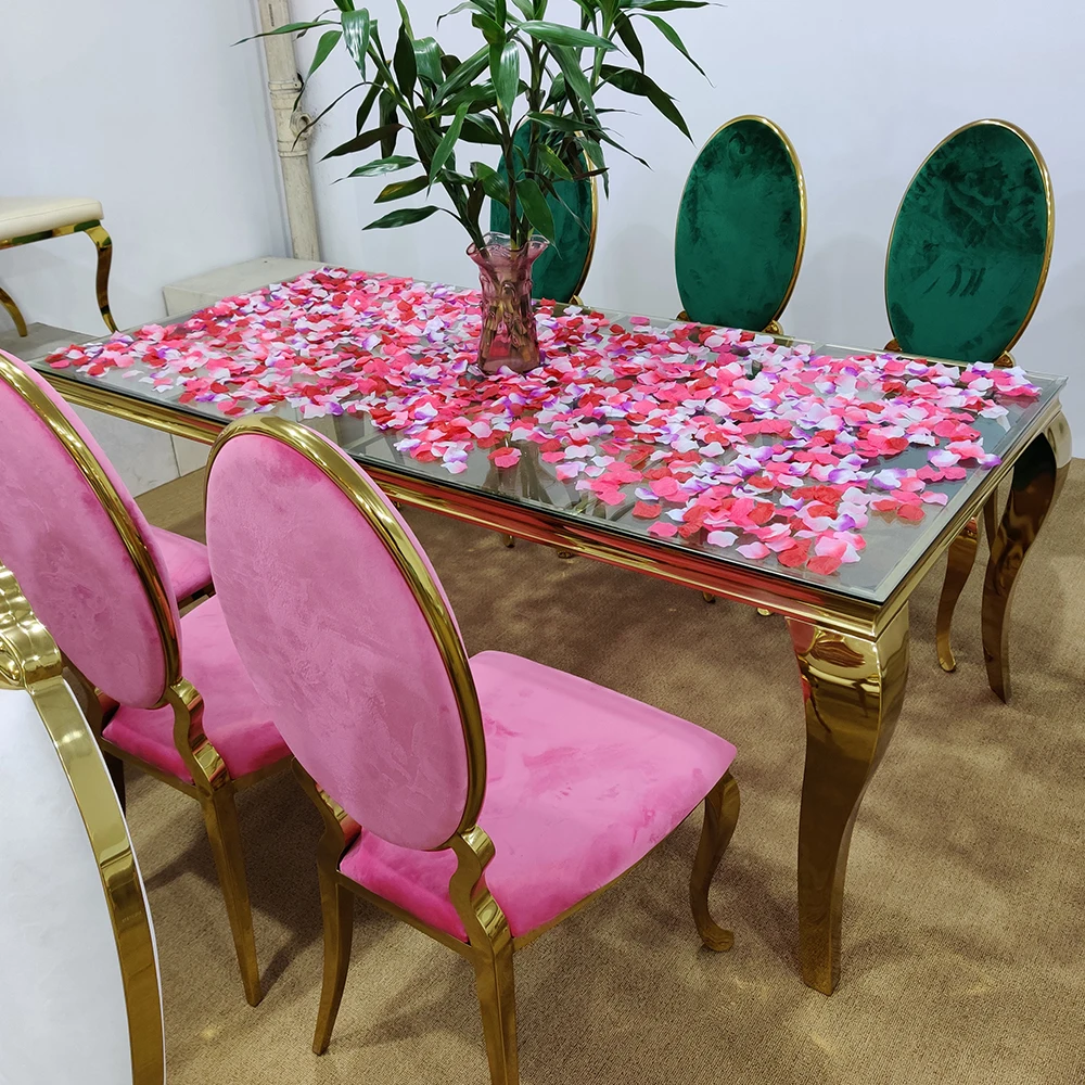 Современный обеденный стол из нержавеющей стали зеркальный черный столовый с 4 змеиными ножками и 6 стульями