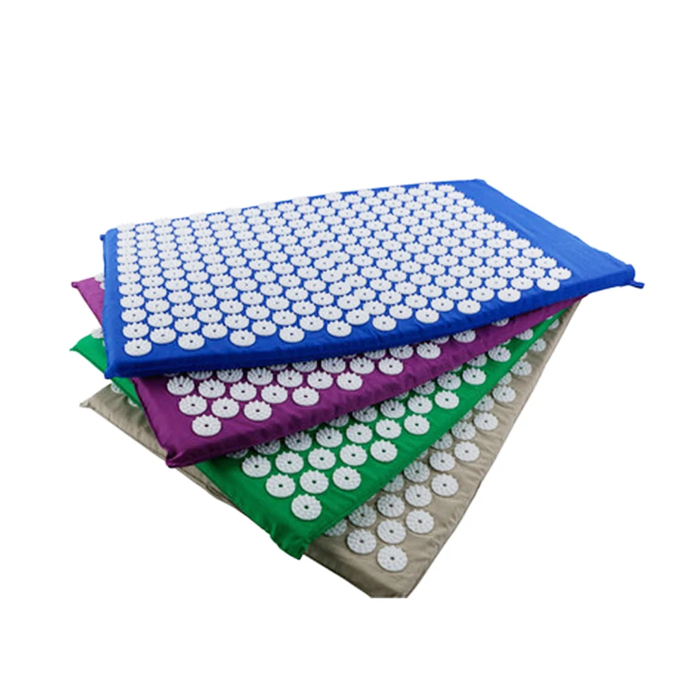 Hot Selling Yoga Massage Mat Acupressure Relieve Stress Back Cushion Massage Yoga Mat Back Pain Relief Needle Pad With Pillow