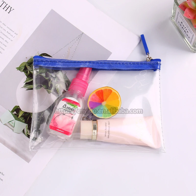  Goods in Stock Waterproof Clear Transparent A4 A5 A6 Poly Plastic Slider Zipper Envelope Sewed PVC File Bag