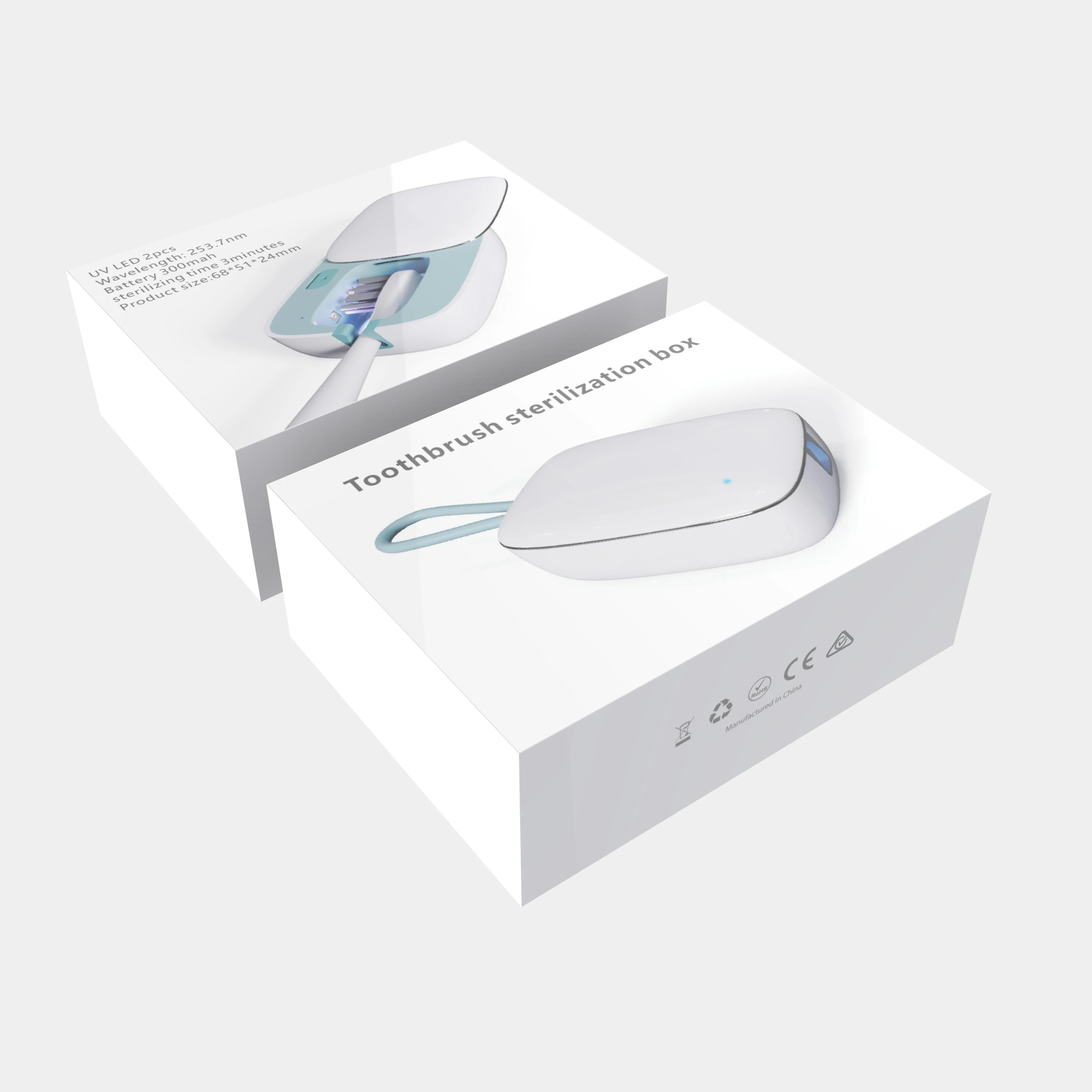 Hot Sellers Automatic UVC Toothbrush Sterilizer Mini  Portable Toothbrush  Sterilizer box Holder