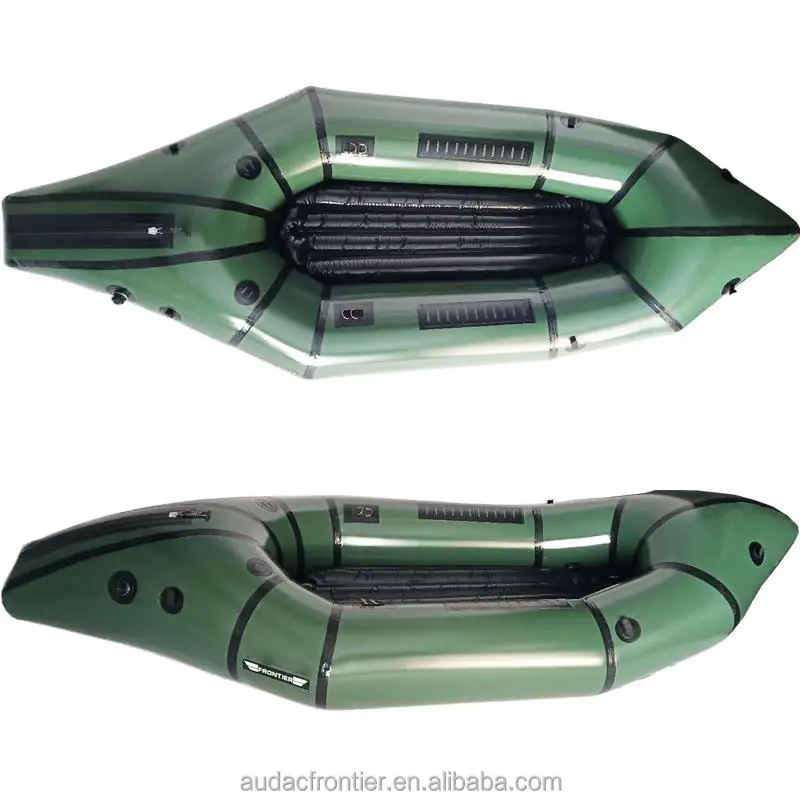 Factory Directly Sale Ultralight Inflatable TPU Pack Raft White Water Packraft with Integrated Floor