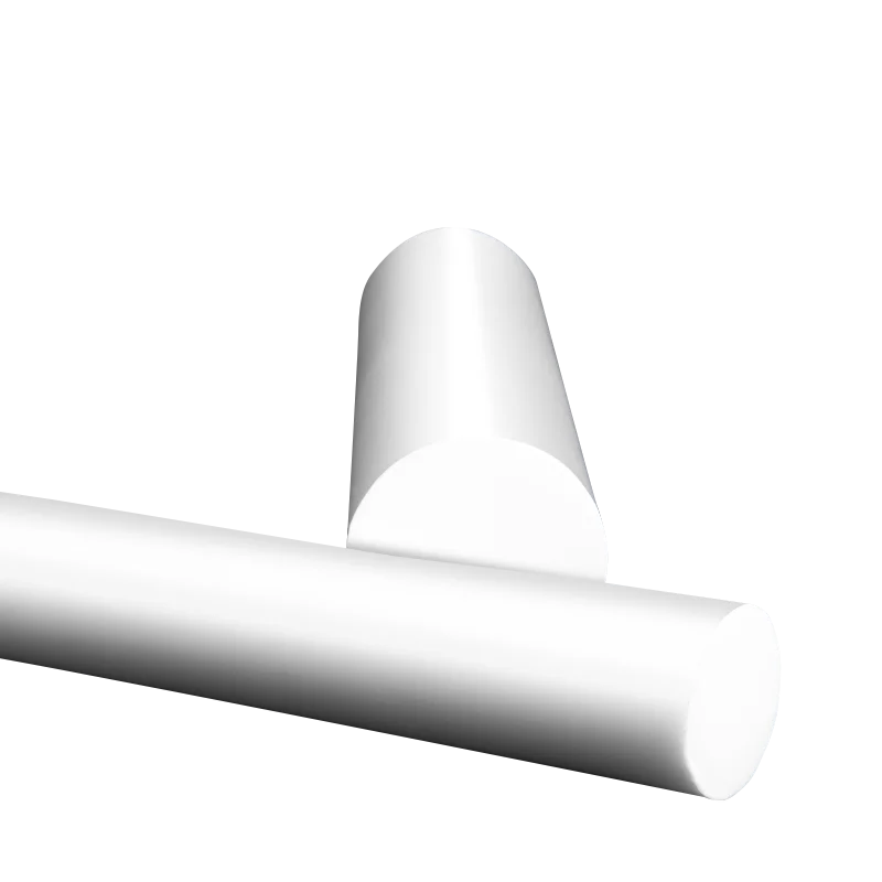 Factory Wholesale Abrasion Resistance Popular PTFE Rod Machining Services Round Plastic Raw Material