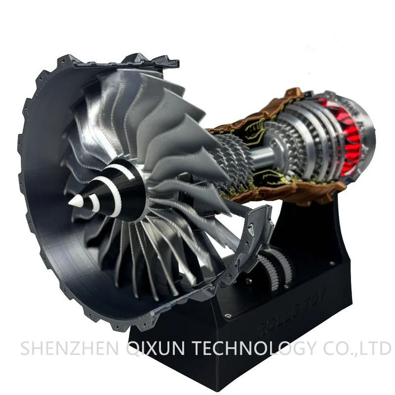 XLL305 New Cool Christmas Gifts Rechargeable Turbofan Engine Model Aircraft with LED Lights
