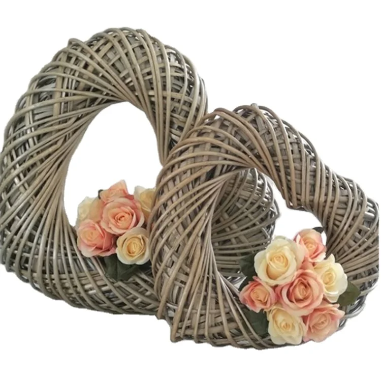
Heart Shaped Wicker Home Decoration Large And Small Size Home Decorations hanging on the walls 