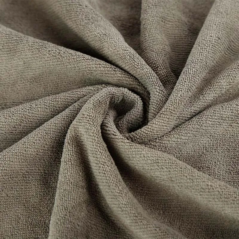 Microfiber terry towel with mesh bag