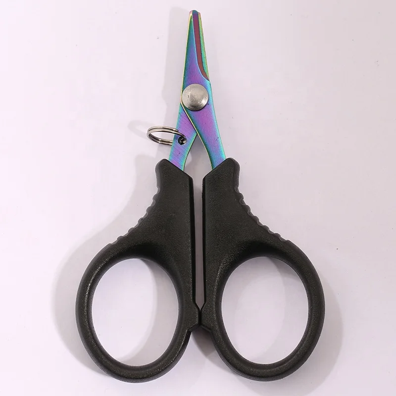 Fishing Scissors Portable Serrated Outdoor Mini Scissors With ABS Handle Stainless Steel Line Cutter Scissors Tools Shears