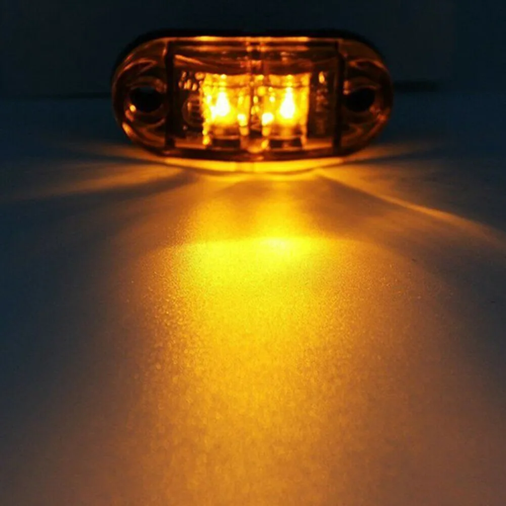 12-24V amber led side marker lights for trucks side clearance marker light clearance lamp 12V Red White for Trailer