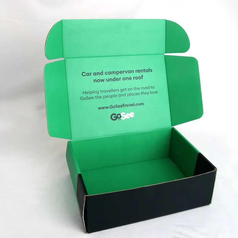 custom logo corrugated paper box for clothes shoes facial mask skin care products