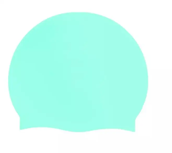 Colored Silkscreen Printed Silicone Swim Cap Silicone Patterned Swim Cap Custom Logo