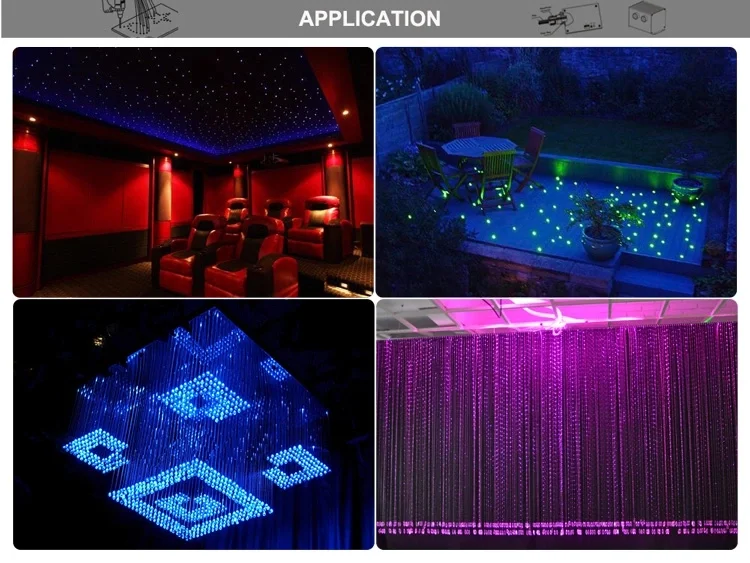 TXPOF led artificial reed light led optical fiber flower led fiber optic light hanging fiber optic light ceiling