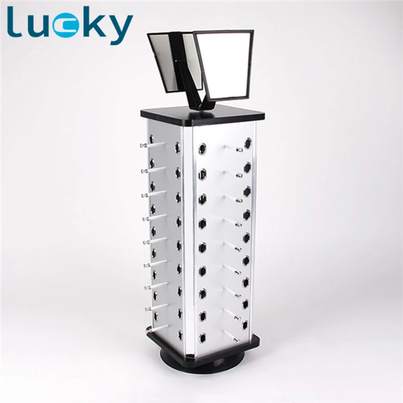 Оптовая Продажа, оптовая продажа, индивидуальная металлическая стойка для солнцезащитных очков, витрина для розницы, вращающийся напольный Витринный Шкаф для солнцезащитных очков, оптовая продажа